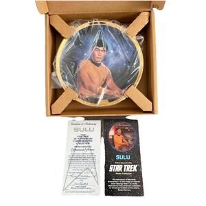 Vintage Star Trek Collector Plate Mr Sulu Hamilton Collection 1983